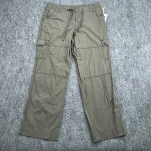 Dalia‎ Collection Pants Womens 6P (32x29) Green Cotton Drawstring Cargo Utility